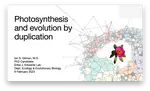 Photosynthesis and Evolution by Duplication